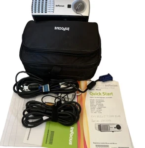 InFocus IN1102 DLP Projector Portable 2200 ANSI HD 1080p HDMI-adapter w/Bundle - Picture 1 of 7