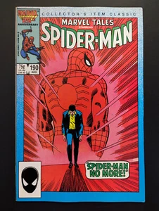 Marvel Tales #190, Marvel Comics 1986, Spider-Man, Kingpin FREE UK POSTAGE - Foto 1 di 2