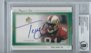 Terrell Owens San Francisco 49ers Signed 1999 Players Ink Upper Deck Card Encaps - Picture 1 of 1