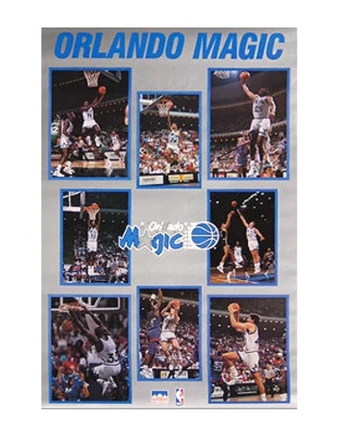 Orlando Magic Starline Vintage 1990's Poster Rolled In Plastic 16 x 20 Cover