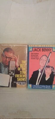 STAN FREBERG Best of Shows & JACK BENNY Radio Classics 4×CASSETTE BRAND NEW/NM - Image 1 of 4