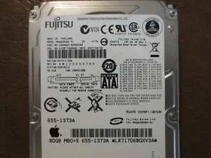 Fujitsu MHW2080BH PL CA06820-B39200AP 07FF4B-0081001C Apple#655-1373A 80gb Sata - Picture 1 of 1