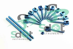 3,5 mm Pedikelschrauben Fixierung & Stäbe hintere Wirbelsäulenchirurgie System 14er Set SD - Bild 1 von 4