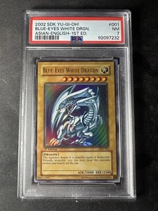 PSA 7 Blue-Eyes White Dragon SDK-001 | 1st Edition | Asian English | Near Mint - Picture 1 of 2
