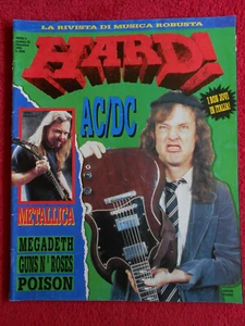 rivista HARD! 32/1992 AC/DC +POSTER Poison Sepultura Metallica Guns N'Roses Nocd - Picture 1 of 1
