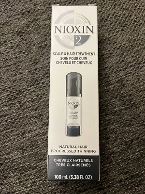 Nioxin System 2 头皮护理精细明显稀释头发 100 毫升 3.38 盎司全新陈货 — 第 1/4 张图片