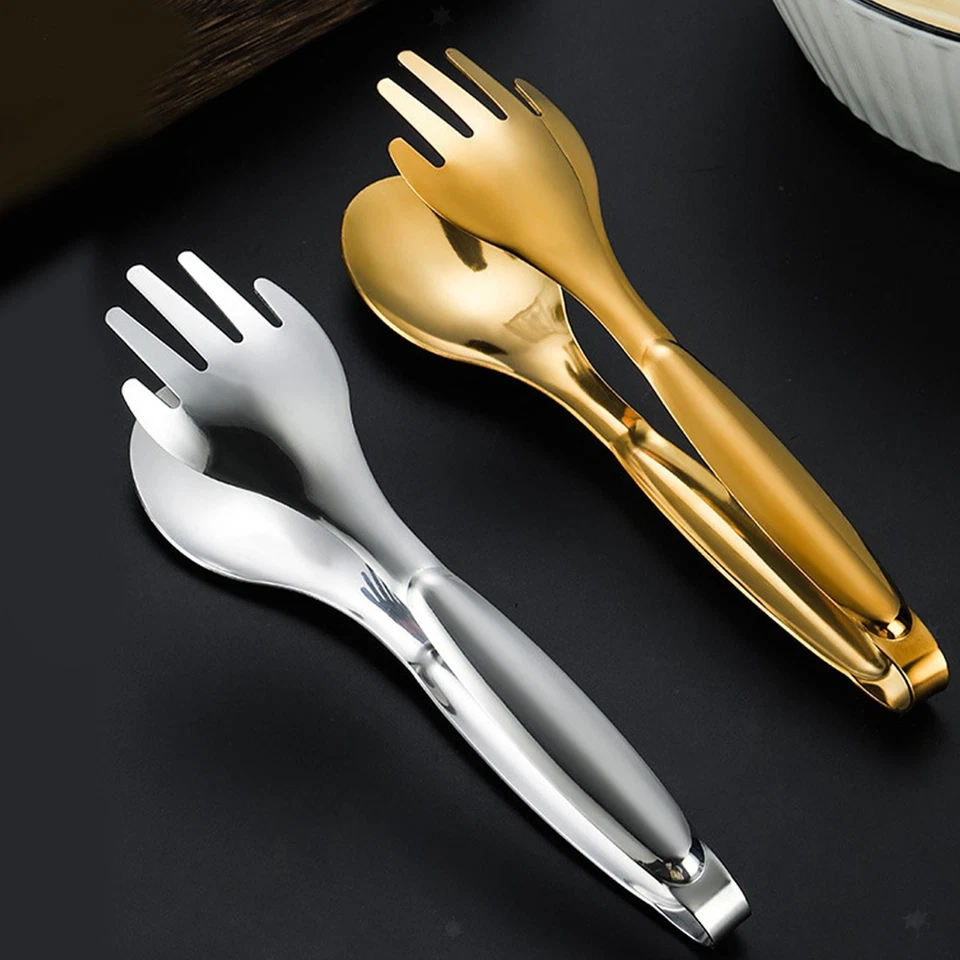 Pinze per alimenti in acciaio inossidabile Utensili da cucina Riutilizzabili - Immagine 1 di 1