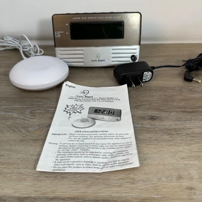 Sonic Alert Sonic Boom Alarm Clock Bed Shaker & Extra Loud Alarm SB200SS - Image 1 of 4