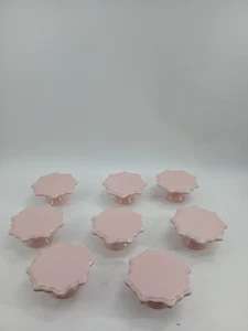 (Juego de 8) Juegos de platos pesestal Bianca American Atelier Pink CupCake - Imagen 1 de 11