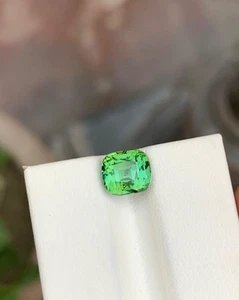 Vibrante Turmalina Azul Verde 2.50 Ct Natural Cojín Corte Origen Afganistán - Imagen 1 de 5