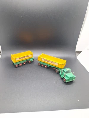 1966 Vintage Lesney Matchbox King Size K16 Dodge Trucks Trailer Fruehauf Tipper - Image 1 of 4