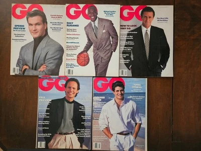 GQ Gentlemen's Quarterly Magazine  1989, Jan, Feb,  March, May  And August - Image 1 of 4