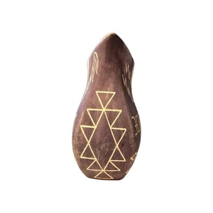 Native American Pottery Vase M. Black Tail Signed SPRC SD-73 Triangular... - Picture 1 of 6