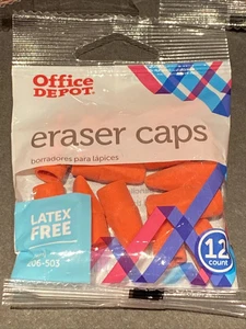 New Office Depot Pink Eraser Cap 12 ctn - Picture 1 of 4