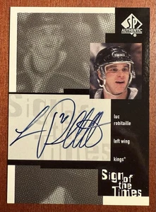 2000 Upper Deck Hockey SPAuthentic Sign Of The Times #LR Luc Robataille AUTO, NM - Picture 1 of 2