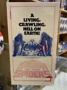 Vintage 1978 Kingdom Of The Spiders VHS Horror 1987 Release VCI William Shatner - Imagen 1 de 4