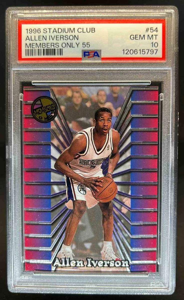 Allen Iverson Topps Grade 10 Basketball Trading Cards