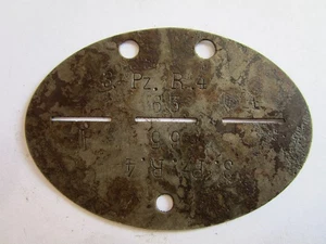 Erkennungsmarke "3.Pz.R.4" aus Eisen 2.WK - Bild 1 von 2