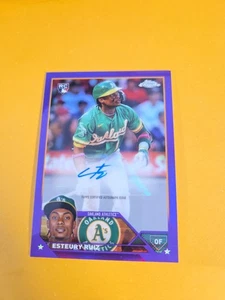ESTEURY RUIZ RC 2023 TOPPS CHROME UPDATE PURPLE AUTO #AC-ER /250 VERSANDKOSTENFREI - Bild 1 von 10