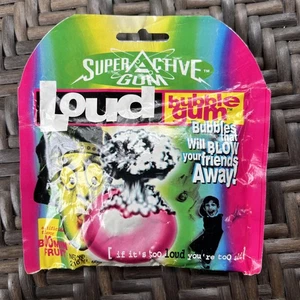 1990's Super Active Gum - LOUD Bubble Gum BOOMIN’ FRUIT - If It’s Too Loud…. - Picture 1 of 9