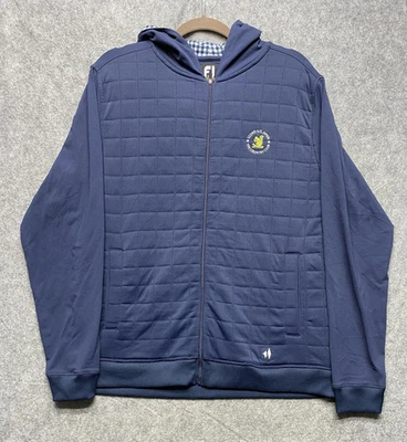 FootJoy Jacket Mens Medium Blue Hooded Full Zip Golf 122nd US Open Country Club - Image 1 of 4