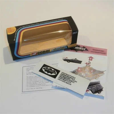 Corgi Toys  267 Batman & Robin Batmobile Empty Repro Window Box Whizzwheels - Image 1 of 4