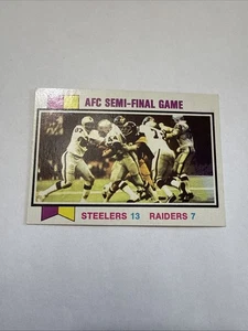 1973 Topps #134 AFC Semi-Final Game. EX - Bild 1 von 2