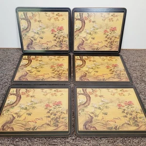 Pimpernel Chinese Screen Placemats Small Rectangular Set Of 6 22cm X 19cm - Picture 1 of 8