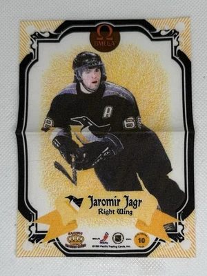 1998-99 Pacific OMEGA Jaromir Jagr Silks 3 1/2" x 5" Mint Pittsburgh Pens RARE - Image 1 of 2