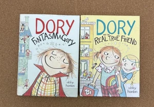 Lot 2 Hardcover DORY FANTASMAGORY & Real True Friend Books by Abby Hanlon - Picture 1 of 8