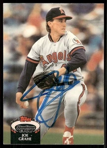 1992 Topps Stadium Club JOE GRAHE signed Card autograph auto ANGELS - Bild 1 von 1