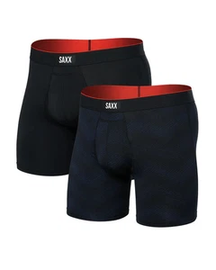 SAXX MULTI SPORT MESH MEN PERFORMANCE 2-PK BOXER BRIEFS UNDERWEAR S #SXPP2MS-NWT - Picture 1 of 4