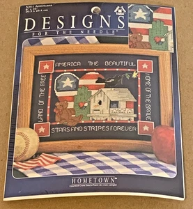 Leisure Arts Patriotic America the Beautiful / Land of the Free Cross Stitch Kit - Picture 1 of 2