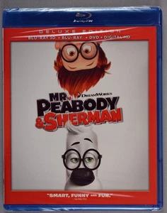 Mr. PEABODY & SHERMAN 2014 Deluxe Ed 3D Blu Ray + Blu Ray + DVD - Sealed! - Picture 1 of 2