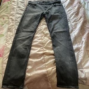 7 For All Mankind Ronnie Jeans W30 L30 Slim Straight Dark Wash black Stretch - Picture 1 of 8