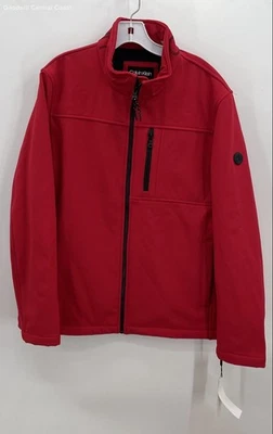 NWT Calvin Klein Women's Red Soft Shell Jacket - Size L - Image 1 of 4