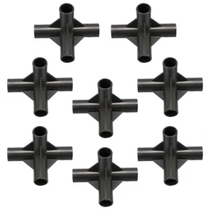 For DIY PVC Pipe Fittings Set of 8 for Greenhouse and Plant Support Frames - Picture 1 of 51