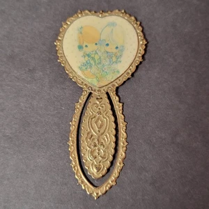 Vintage Precious Moments Brass Bookmark Approx 2 7/8" Tall - Bild 1 von 6