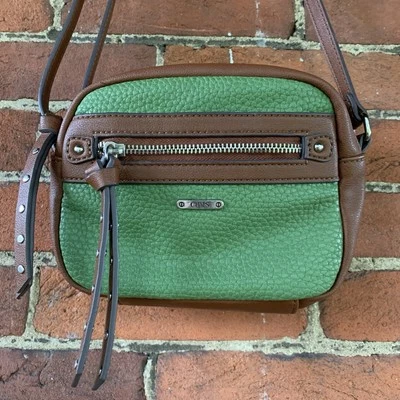 Cartera Bandolera Chaps Vintage Mini Marrón y Verde Foto 1 de 4