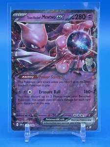 Pokemon SV10: Destined Rivals Team Rocket's Mewtwo Ex (DRI) Dbl Rare 081/182 - Picture 1 of 2