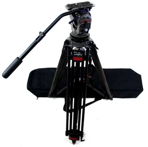 O'CONNOR 5-15 HEAD PLT TDK NEW TELBAR CF CARBON 25L TRIPOD MIDSPR SERVICED 24Lbs - Picture 1 of 18