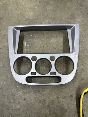 2002-2004 Subaru Impreza WRX Front Dash Radio AC Heater Bezel Trim (Silver) - Image 1 of 3