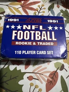 1991 Puntuación de la NFL Football 110 Juego de caja de tarjetas Novato intercambiado de fábrica Envío gratuito - Imagen 1 de 3
