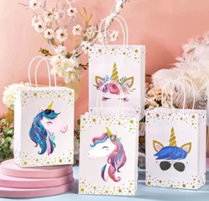 24ct Unicorn Party Favor Bags Birthday Supplies Treat Candy Bags - Picture 1 of 3