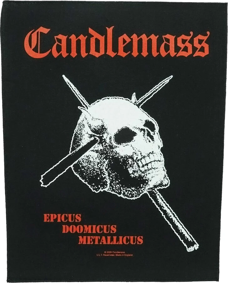 RAZAMATAZ Candlemass - Epicus Doomicus Metallicus - 14" x 11" Printed Back Patch