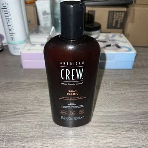 American Crew 3 In 1 Shampoo, Conditioner, and Body Wash For Men 15.2 oz - Picture 1 of 2
