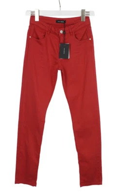 Cop Copine Clement Pantalon Femmes ( Ue ) 36 Rouge Fermeture Éclair Étroit - Photo 1/4