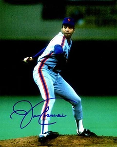 Signed 8x10 JOHN CANDELARIA  NEW YORK METS Autographed photo- COA  - Picture 1 of 1