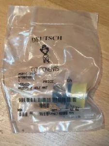 NEW AS016-35PC TE CONNECTIVITY DEUTSCH AUTOSPORT 55 PIN FLANGED CONNECTOR ORANGE - Picture 1 of 4