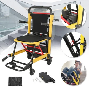 Motorized Climbing Wheelchair Stair Lifting Chair Elevator Elderly Disabled US - Picture 1 of 18